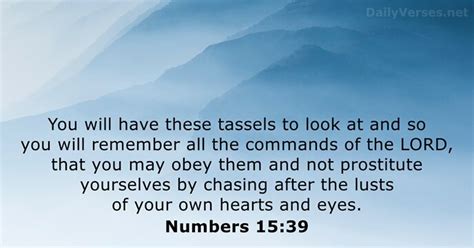 Read full chapter. . Numbers 15 niv
